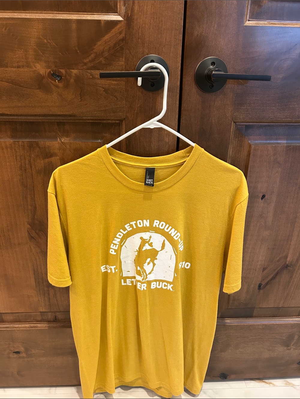 District Mustard Yellow Graphic Short Sleeve Tee